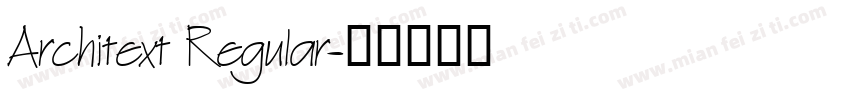 Architext Regular字体转换